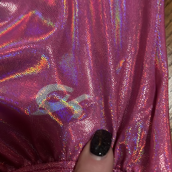 - NWT Dreamlight By GK Imagination Tank gymnastics Leotard w/scrunchie sz AS - Picture 4 of 11